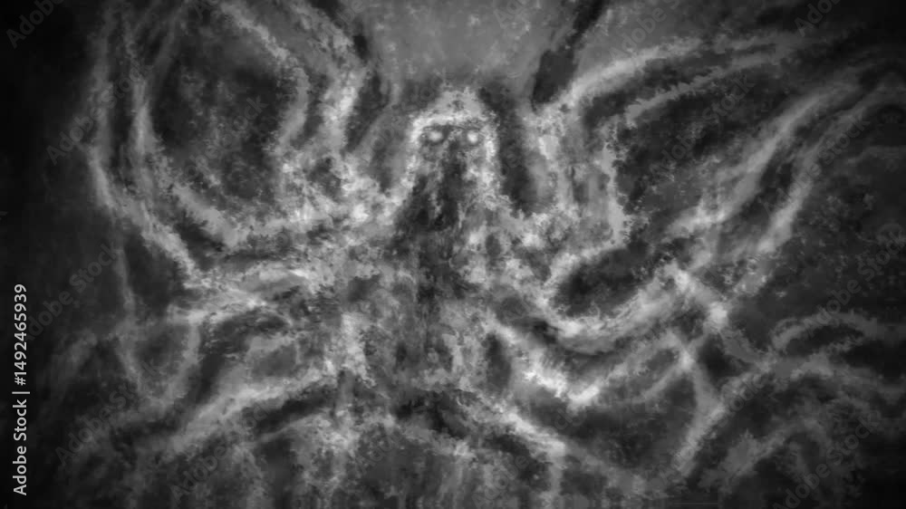 Creepy Insect Video Animation Scary zombie insect wakes up and attacks 2D animation. Evil mutant ...
