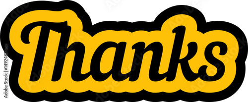 vector of a word "thanks"