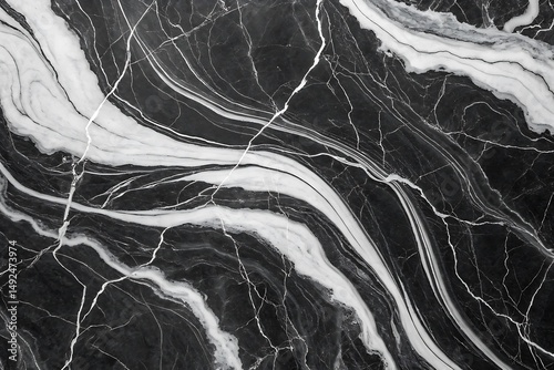 Black marble patterned texture background. marble of Thailand, abstract natural marble black and white for design.