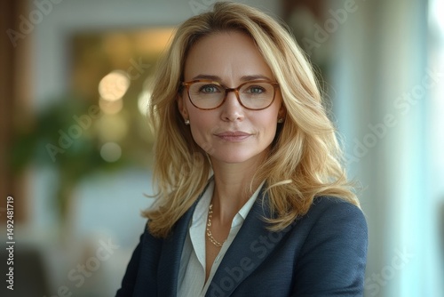 Wallpaper Mural Confident middle aged business woman attorney, 45 years old lady entrepreneur, mature female professional executive manager leader standing in modern company office looking at camera Torontodigital.ca