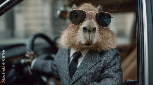 Cool Capybara Driving: A ca...