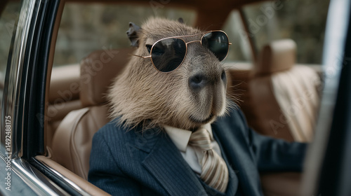 Stylish Capybara at The Whe...