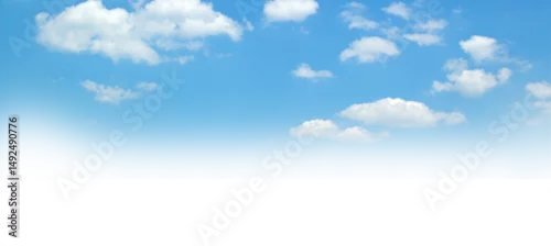 Panel kuchenny z motywem blue sky with clouds png art