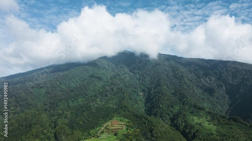Majestic Cloudy Mountain Forest Captured by 4K Drone

