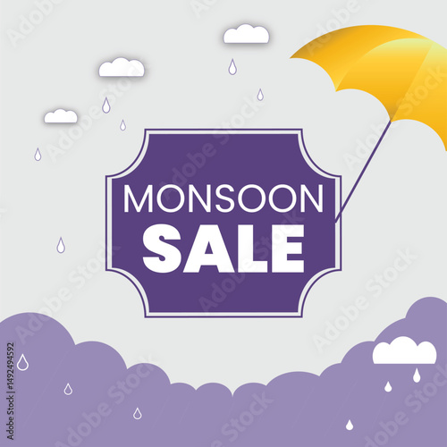 Monsoon Mega Sale Banner for Big Discounts