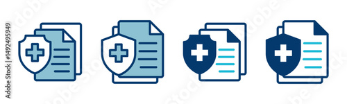 Medical insurance icon vector isolated on white background. health insurance icon