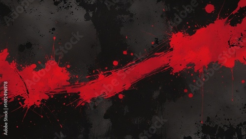 Abstract grunge texture black and red color background