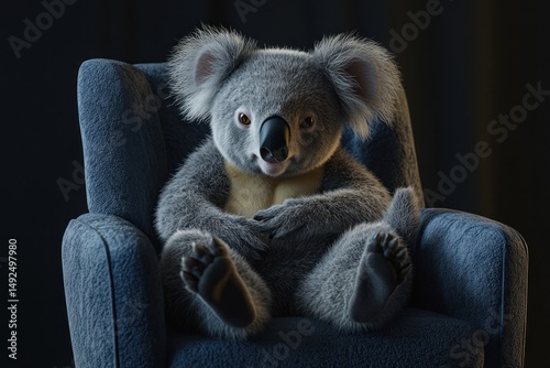 Obraz na płótnie Koala sitting in a chair w salonie