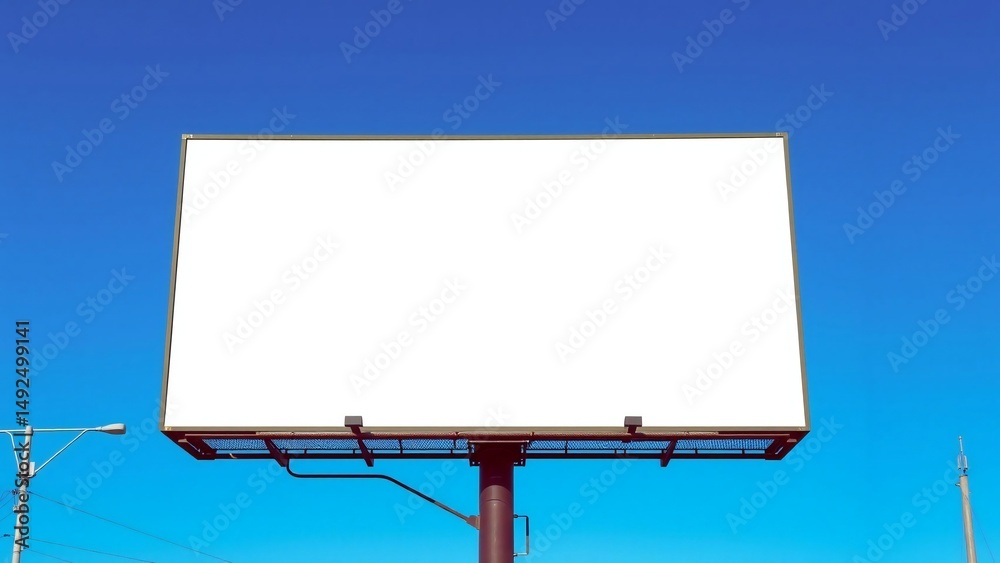 Obraz premium blank billboard on the road