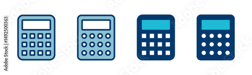 Calculator icon vector isolated on white background. Calculator vector icon. Accounting icon