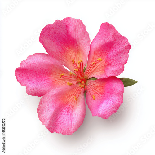 Stunning Pink Flower in Closeup View , isolated on white background png