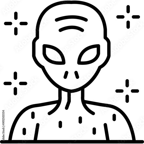 Alien Icon Vector Element