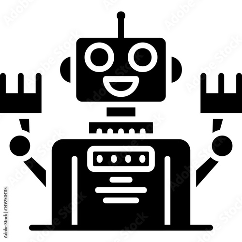 Robot Icon Vector Element