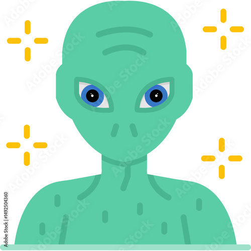 Alien Icon Vector Element