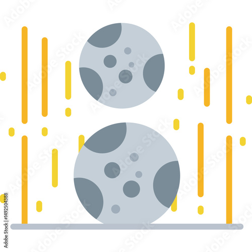 Meteor Icon Vector Element