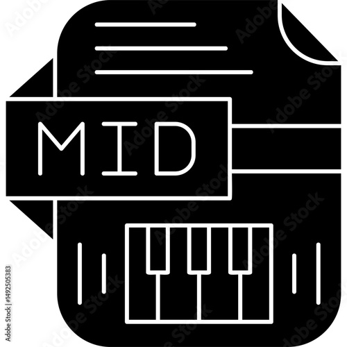 Mid Icon Vector Element