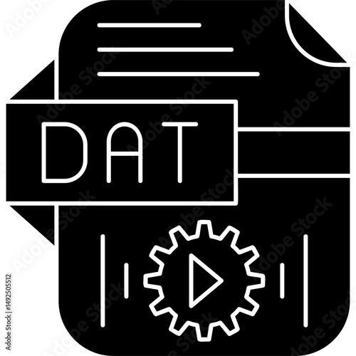 Dat Icon Vector Element