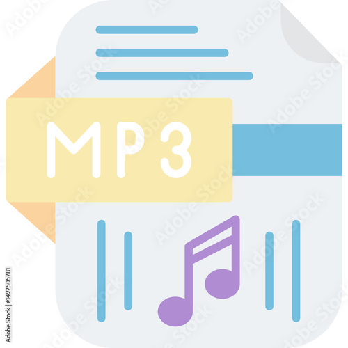 Mp3 Icon Vector Element