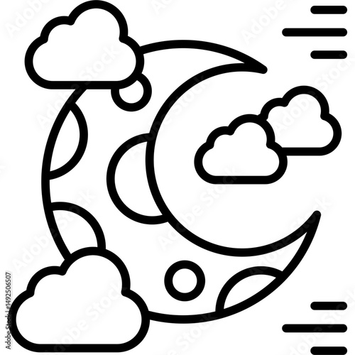 Night Icon Vector Element