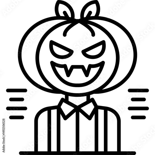 Pumpkin Icon Vector Element
