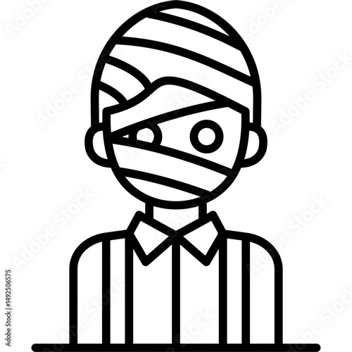Mummy Icon Vector Element
