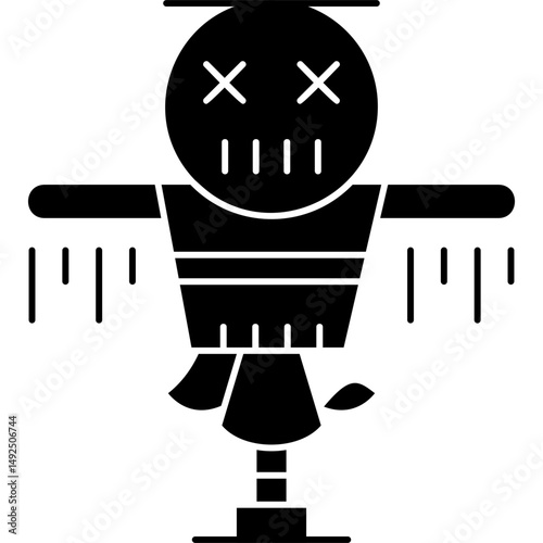 Scarecrow Icon Vector Element