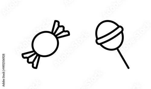 Candy icon logo design. candy sign and symbol.