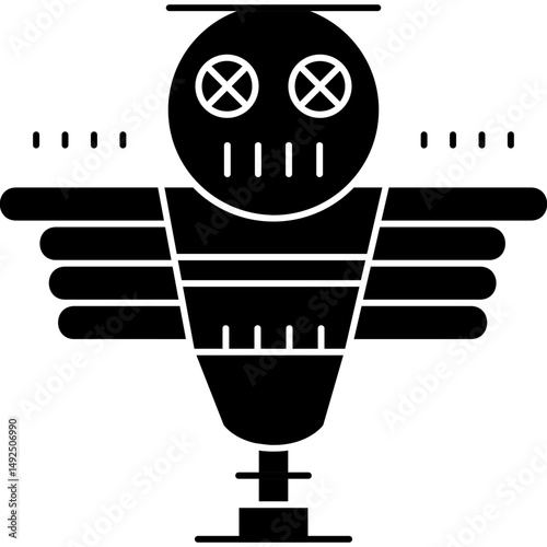 Scarecrow Icon Vector Element