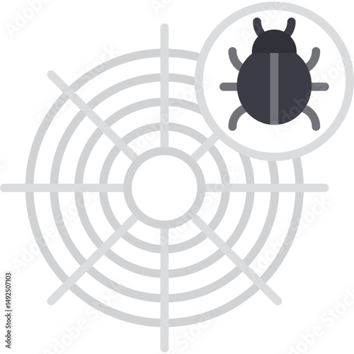 Cobweb Icon Vector Element