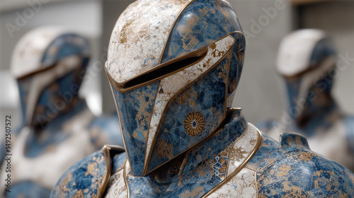 Elegant Armor: A close-up s...