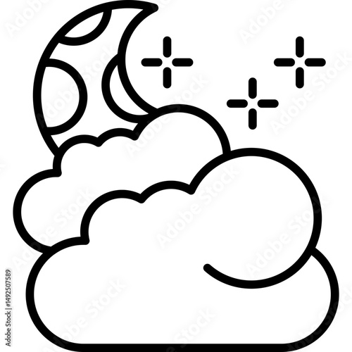 Night Icon Vector Element