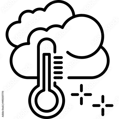 Thermometer Icon Vector Element