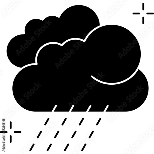 Rain Icon Vector Element