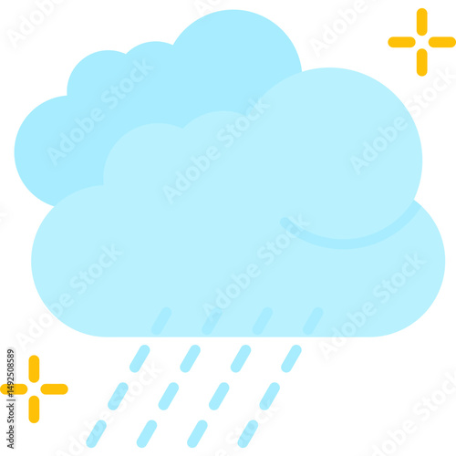 Rain Icon Vector Element