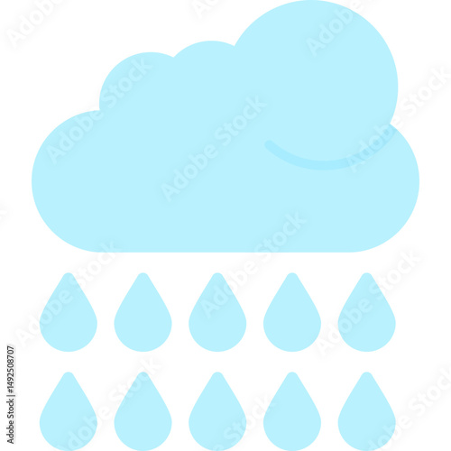 Rain Icon Vector Element