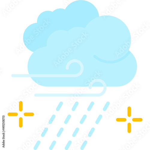 Rain Icon Vector Element