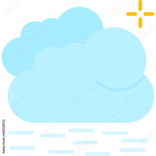 Windy Icon Vector Element