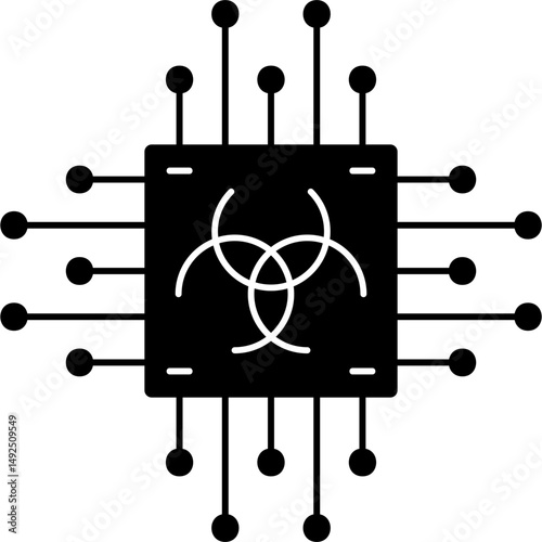 Biohazard Icon Vector Element