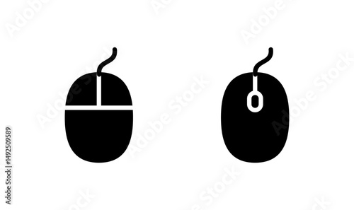 Mouse icon logo design. click sign and symbol. pointer icon vector.