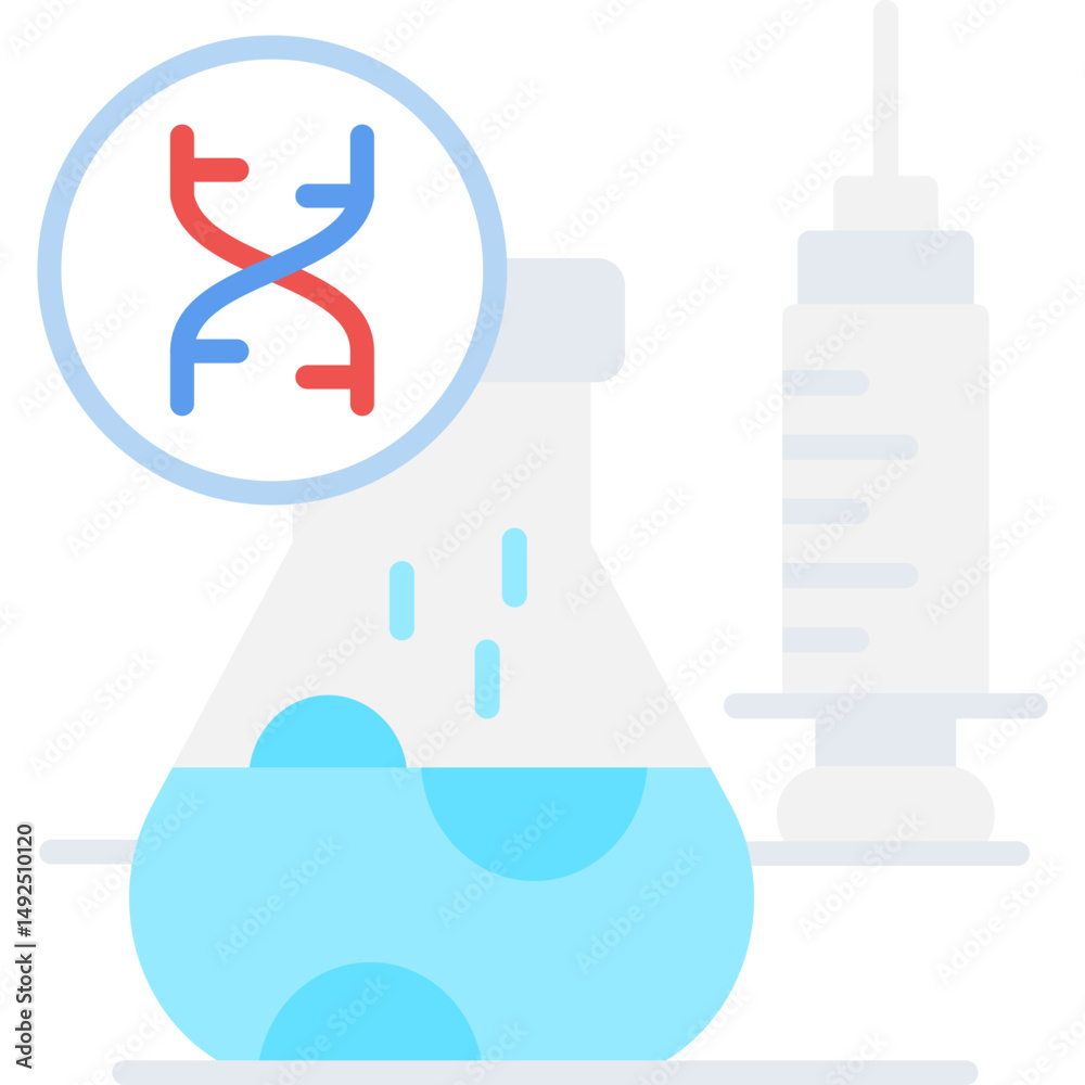 Obraz premium Syringe Icon Vector Element