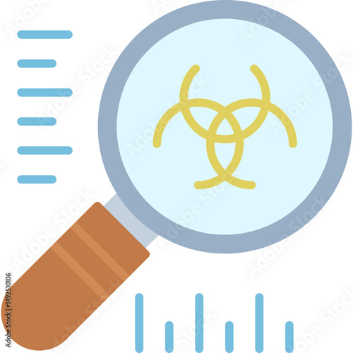 Radiation Icon Vector Element