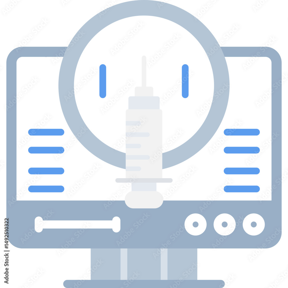 Obraz premium Syringe Icon Vector Element