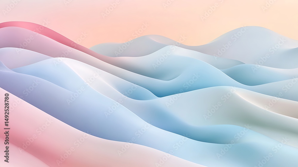 Obraz premium Abstract pastel landscape design