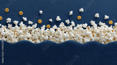 Popcorn Delights: A vibrant...