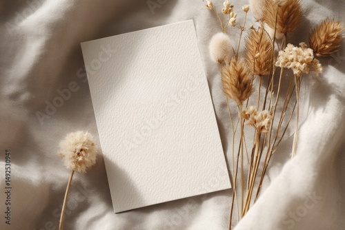 Save the date card mockup