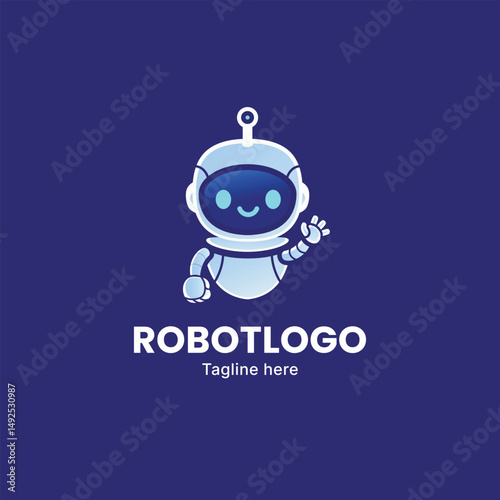 Robot logo,robot  techno logo