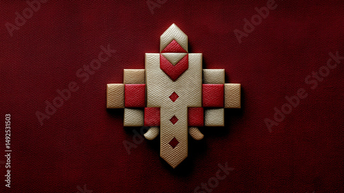 Geometric Elegance: A detailed, symmetrical design with a mix of colors. The design evokes a sense of modern elegance. 