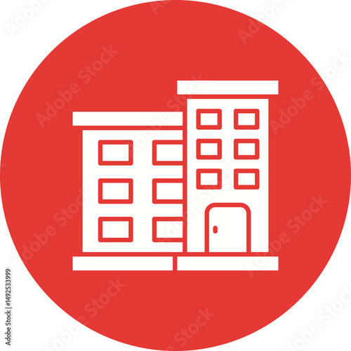 Apartment icon vector image. Suitable for mobile apps, web apps and print media.