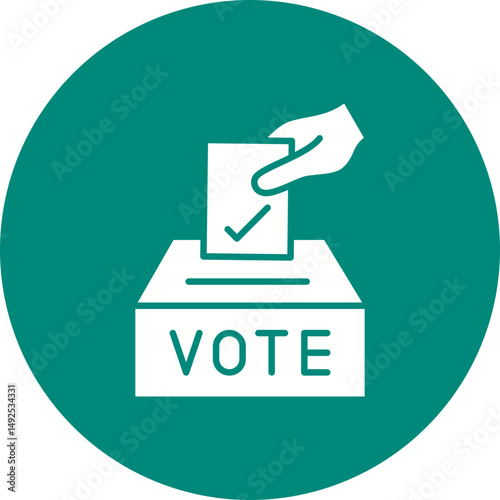 Ballot Paper icon vector image. Suitable for mobile apps, web apps and print media.