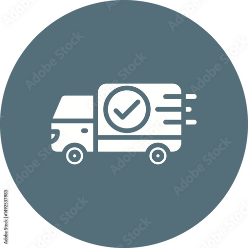 Delivery icon vector image. Suitable for mobile apps, web apps and print media.
